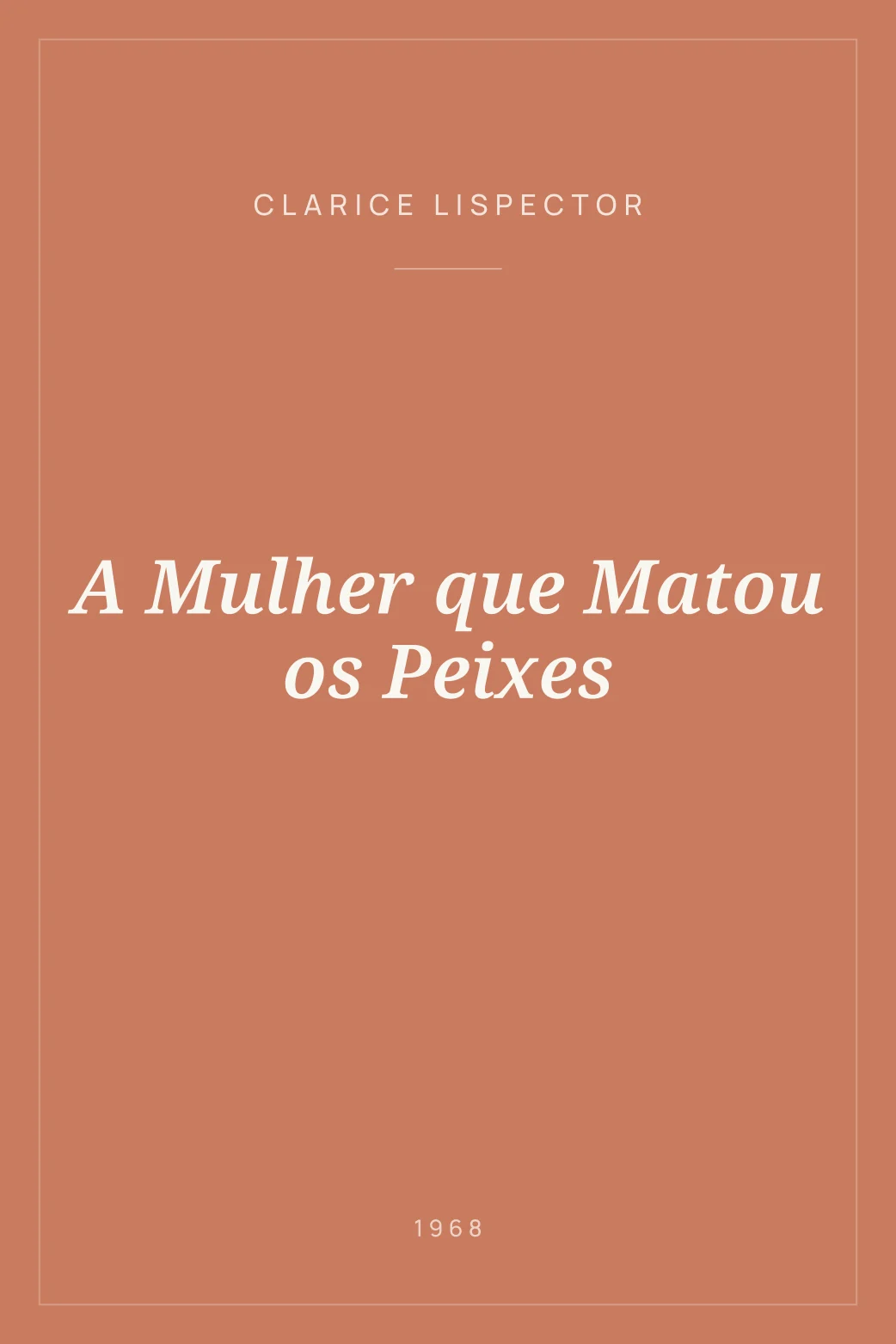 Portada de A Mulher que Matou os Peixes
