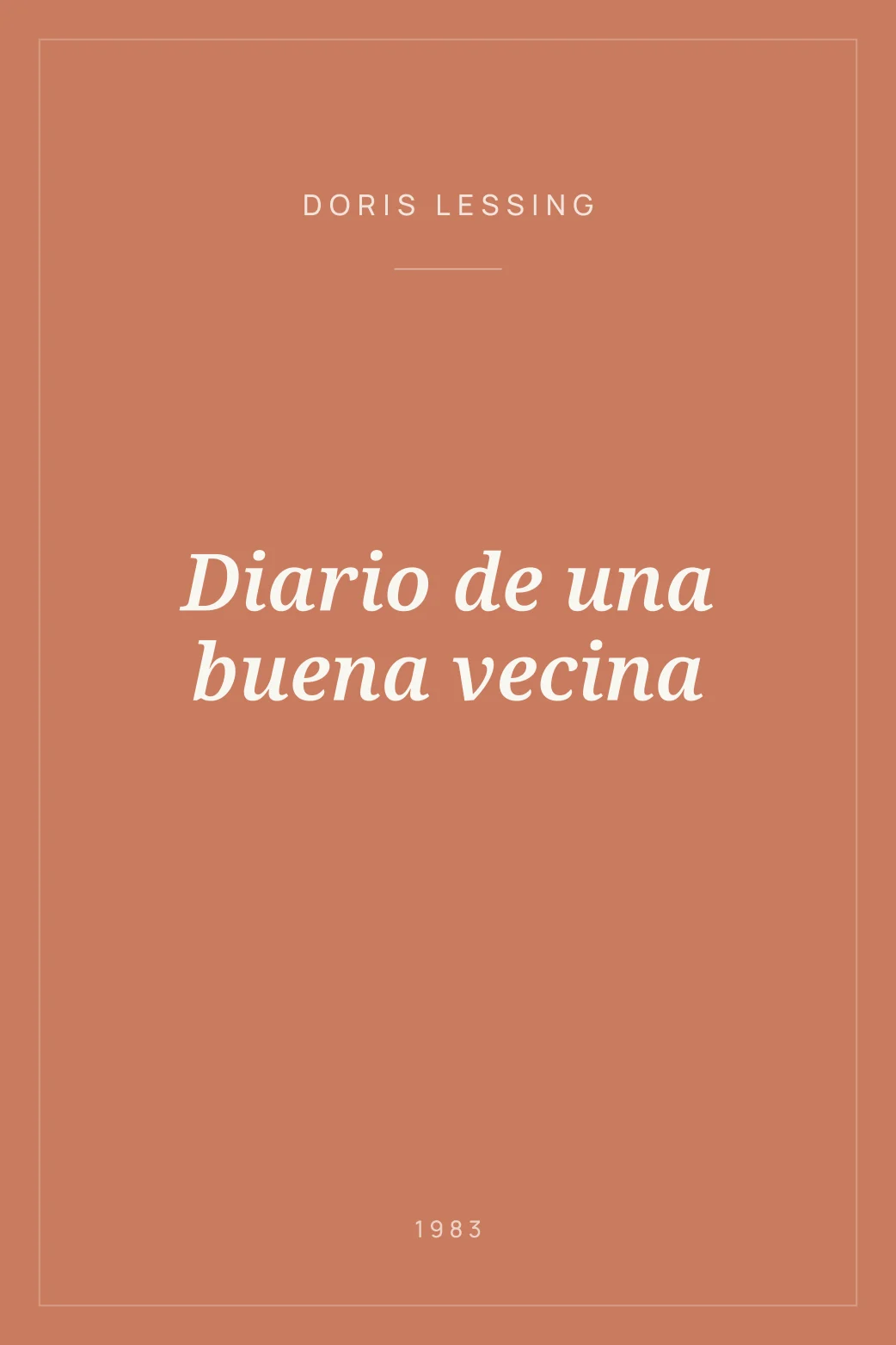 Portada de Diario de una buena vecina