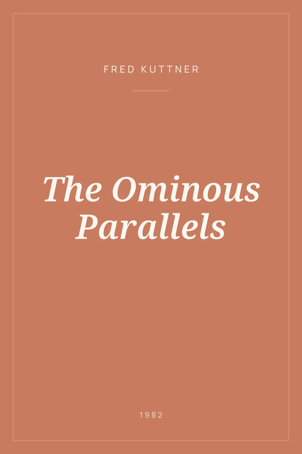 Portada de The Ominous Parallels