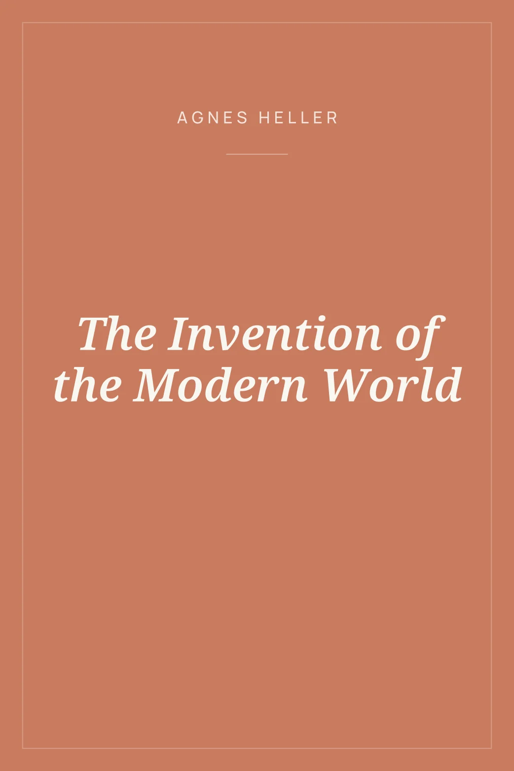 Portada de The Invention of the Modern World