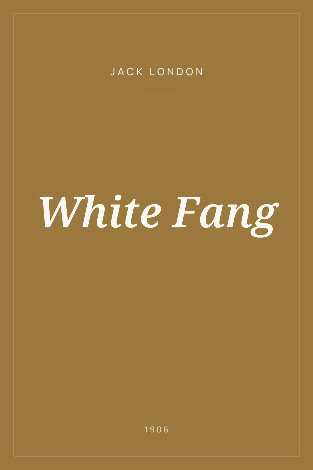 Portada de White Fang