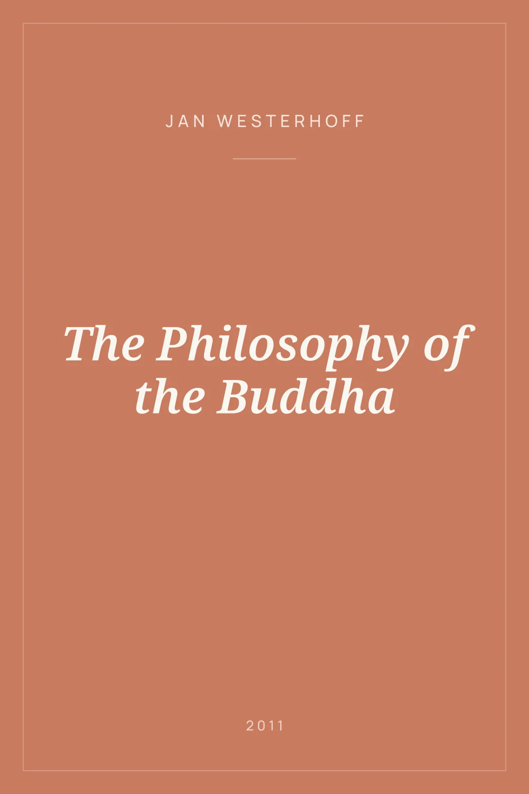 Portada de The Philosophy of the Buddha