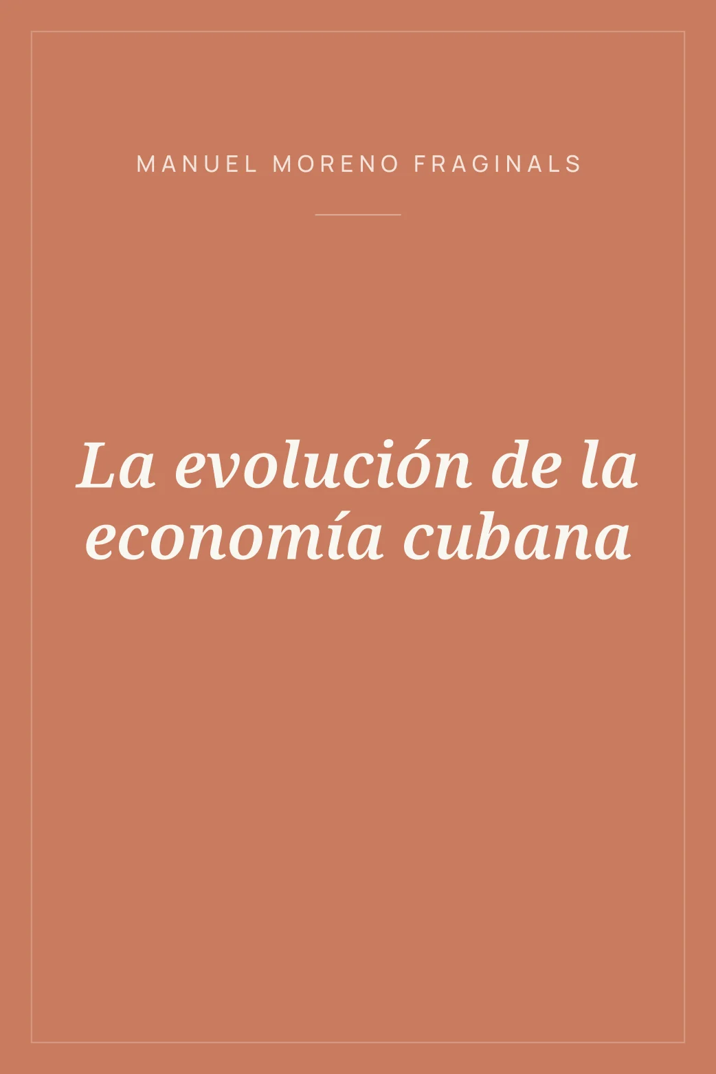 Portada de La evolución de la economía cubana
