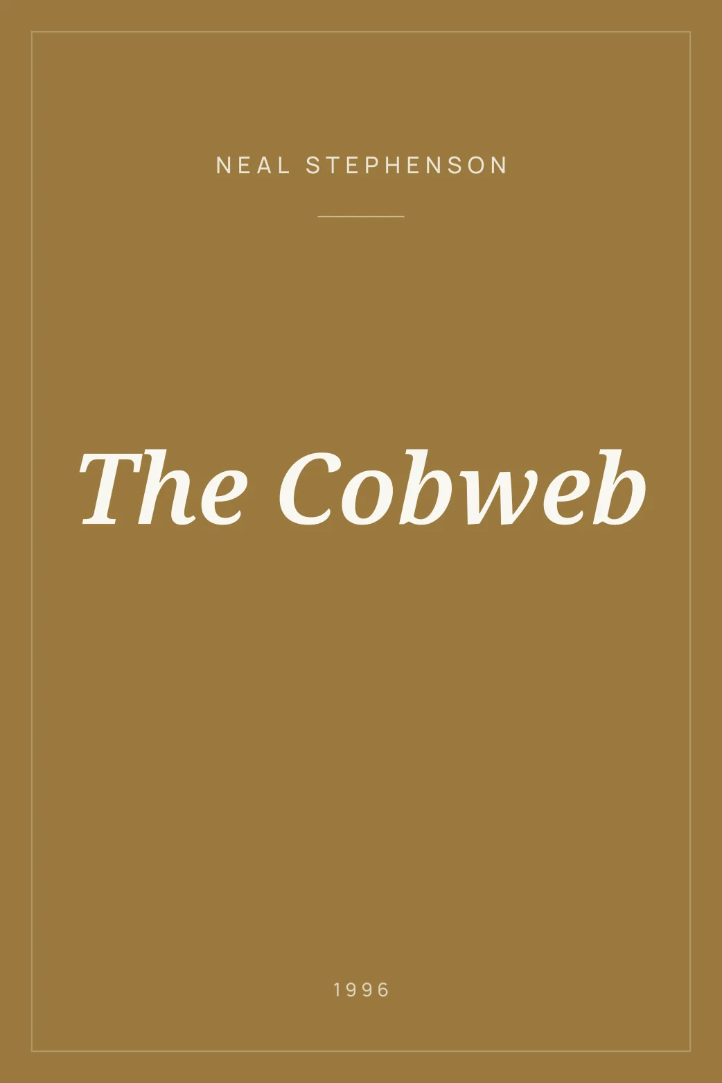 Portada de The Cobweb