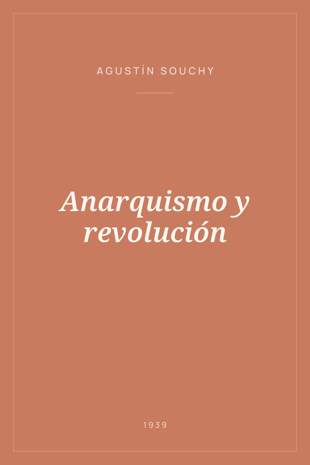 Portada de Anarquismo y revolución