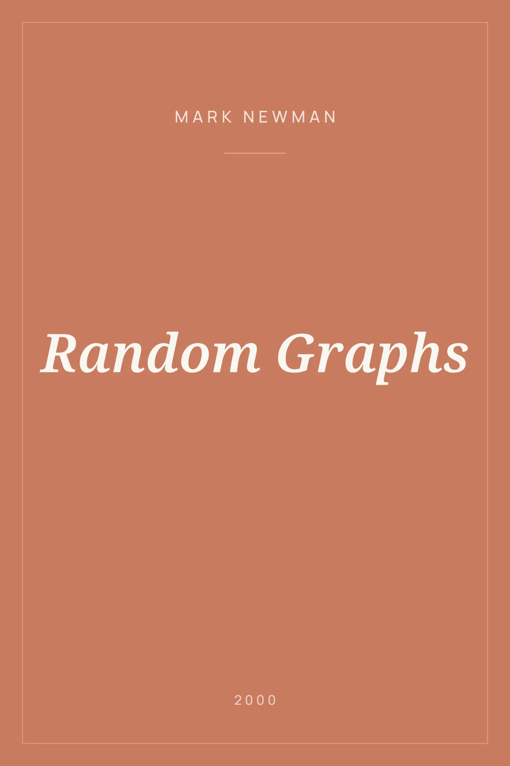 Portada de Random Graphs