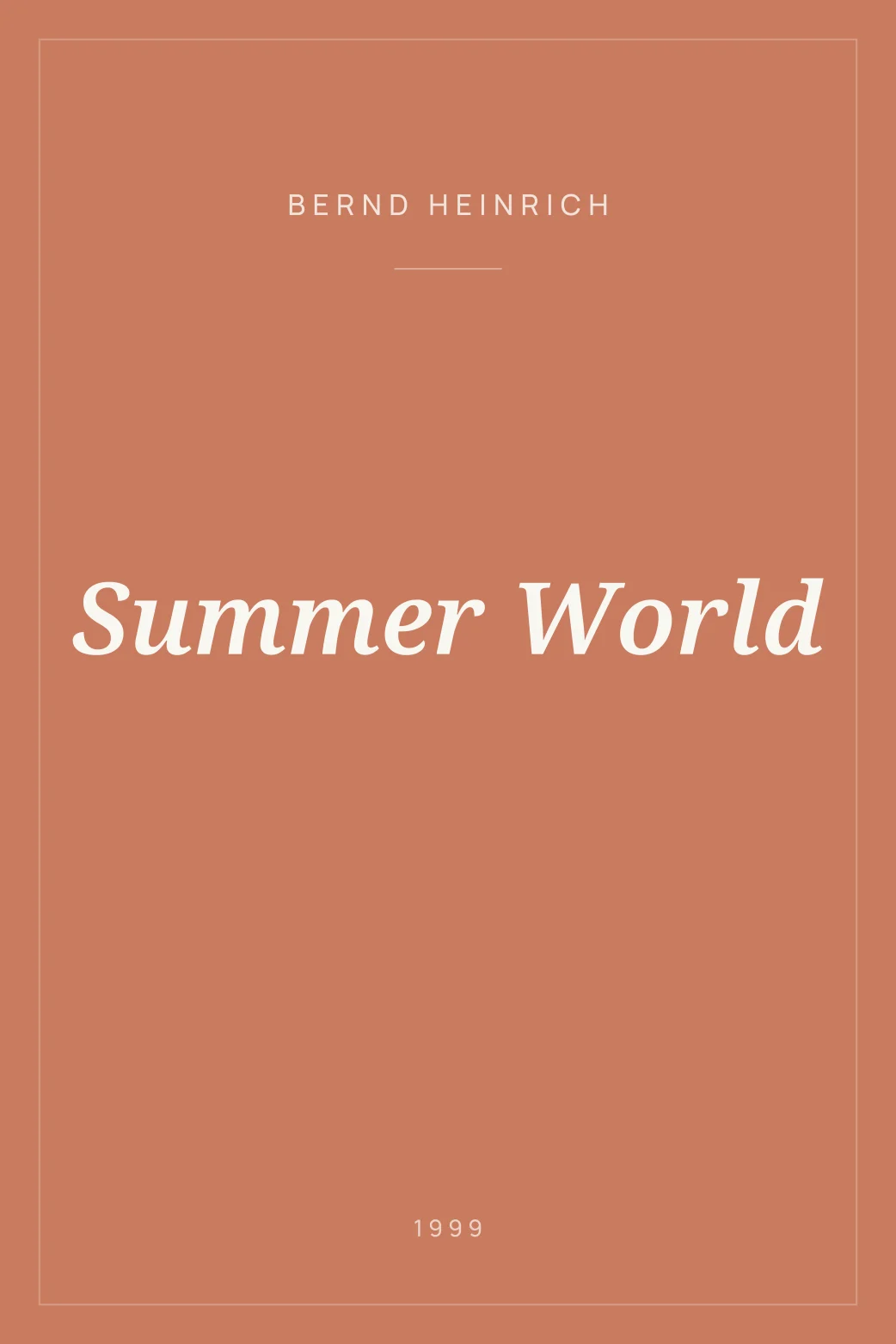 Portada de Summer World