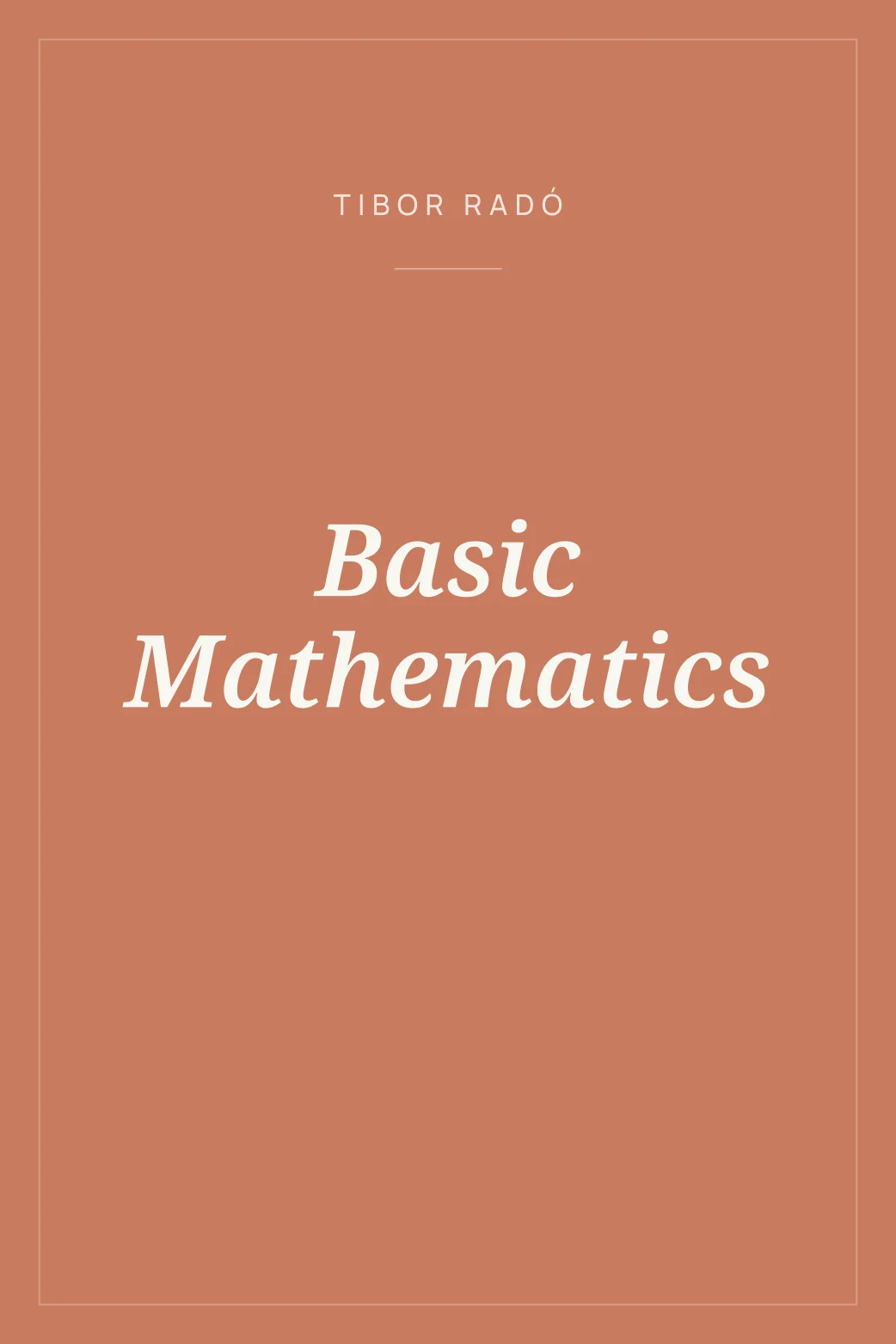 Portada de Basic Mathematics