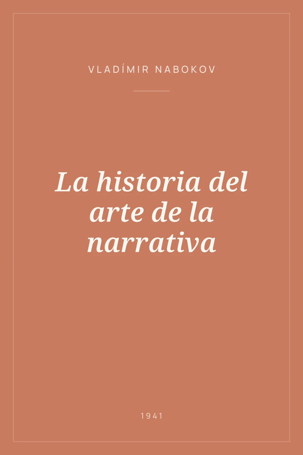 Portada de La historia del arte de la narrativa