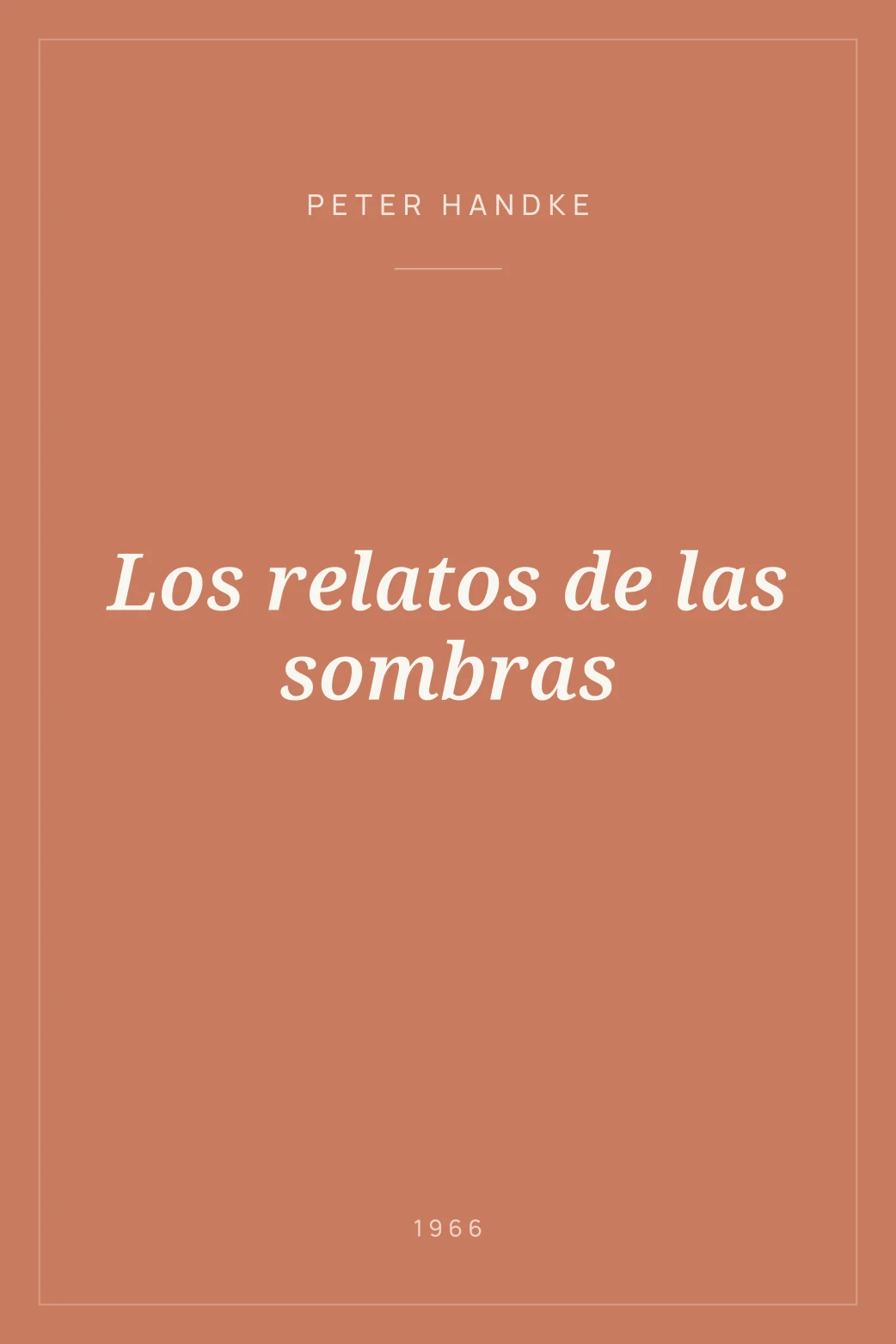 Portada de Los relatos de las sombras