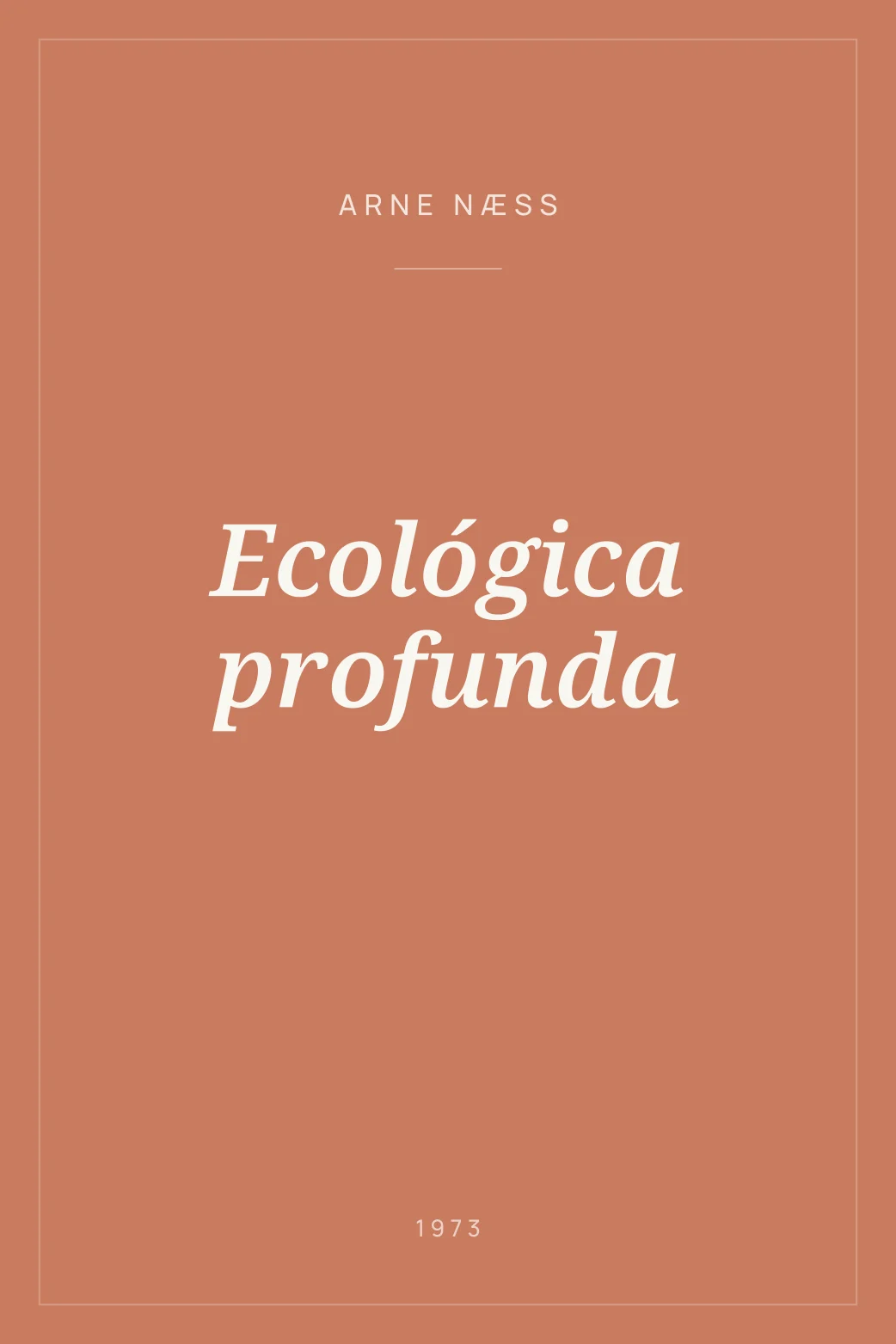 Portada de Ecológica profunda