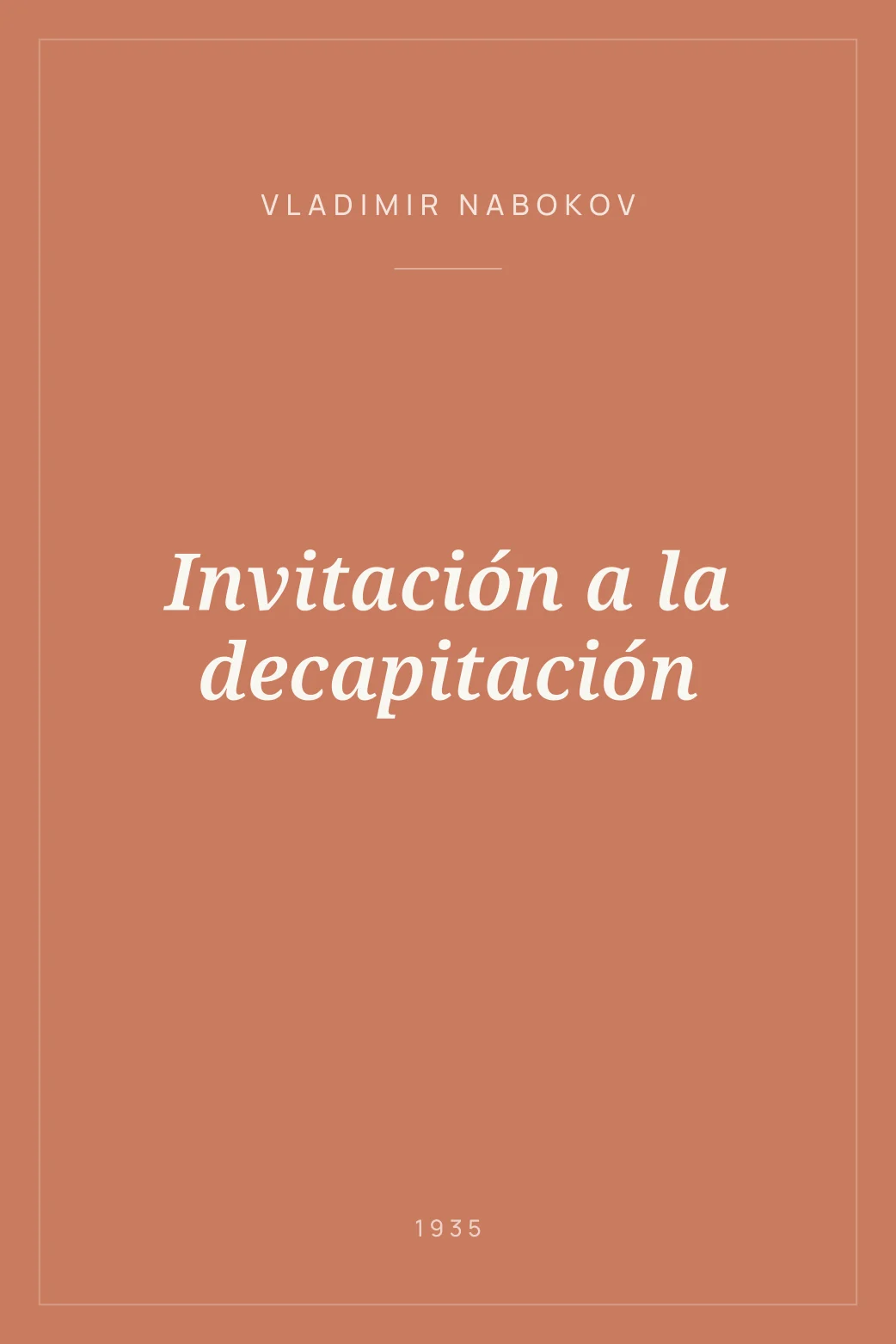 Portada de Invitación a la decapitación