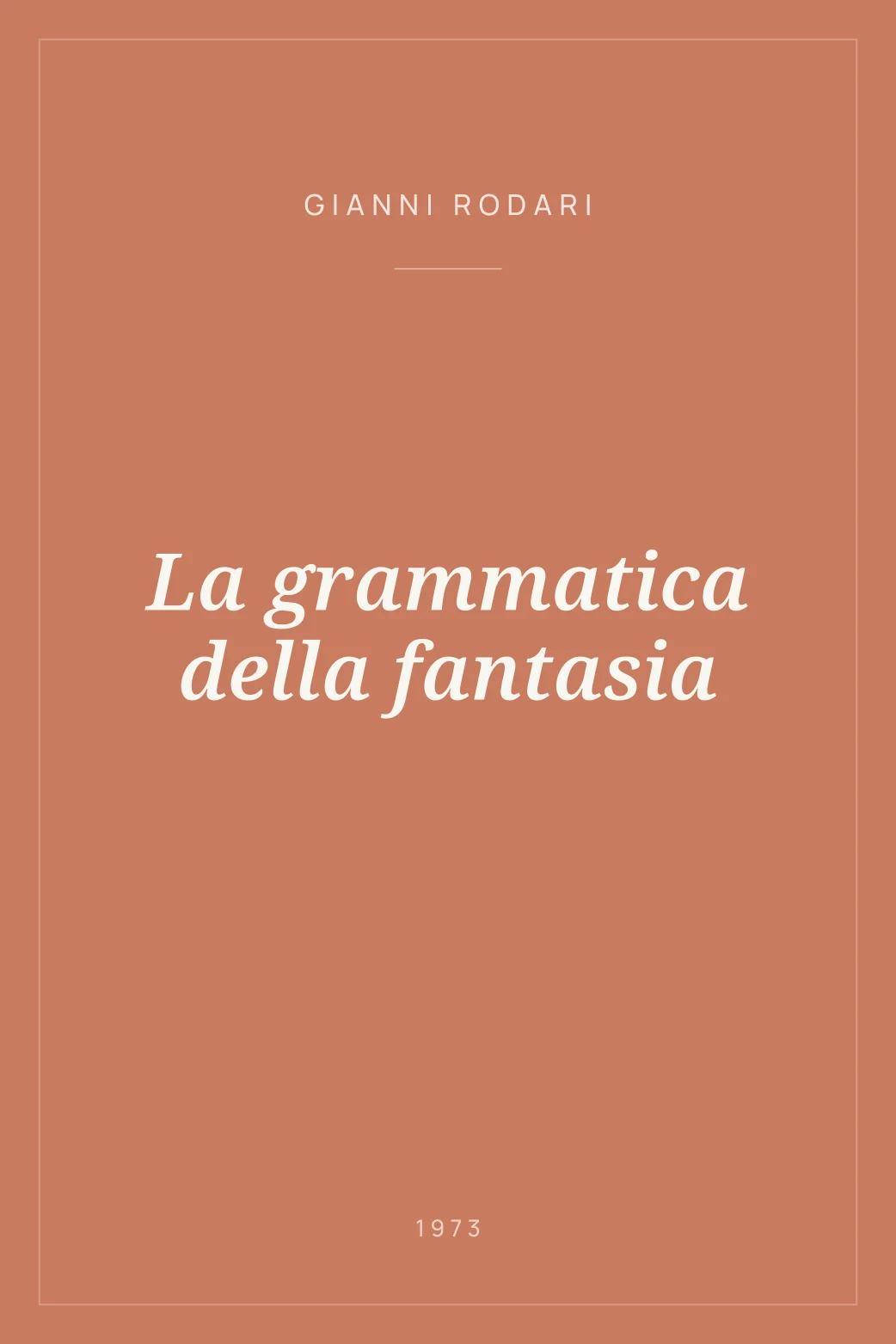 Portada de La grammatica della fantasia