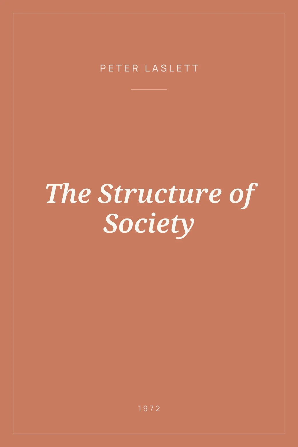 Portada de The Structure of Society
