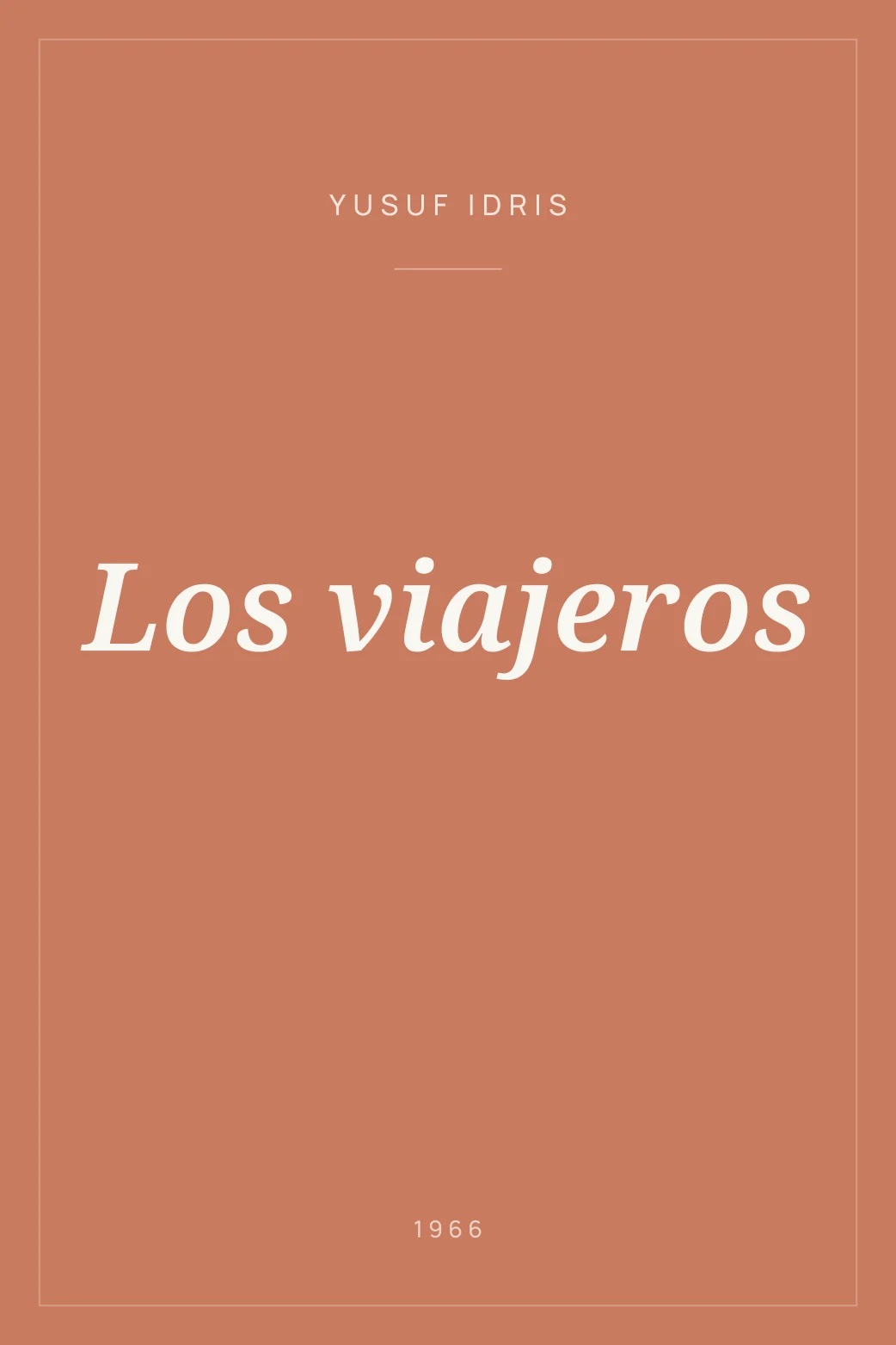 Portada de Los viajeros