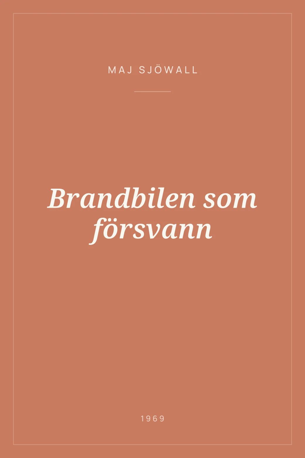 Portada de Brandbilen som försvann