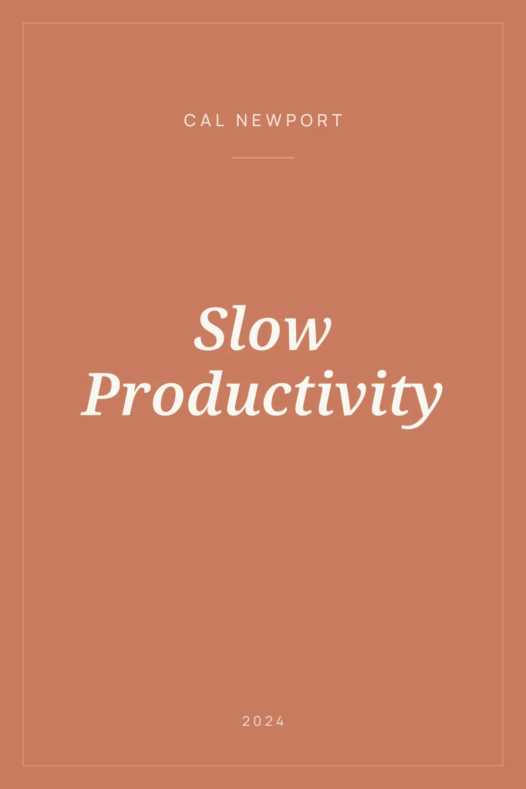 Portada de Slow Productivity