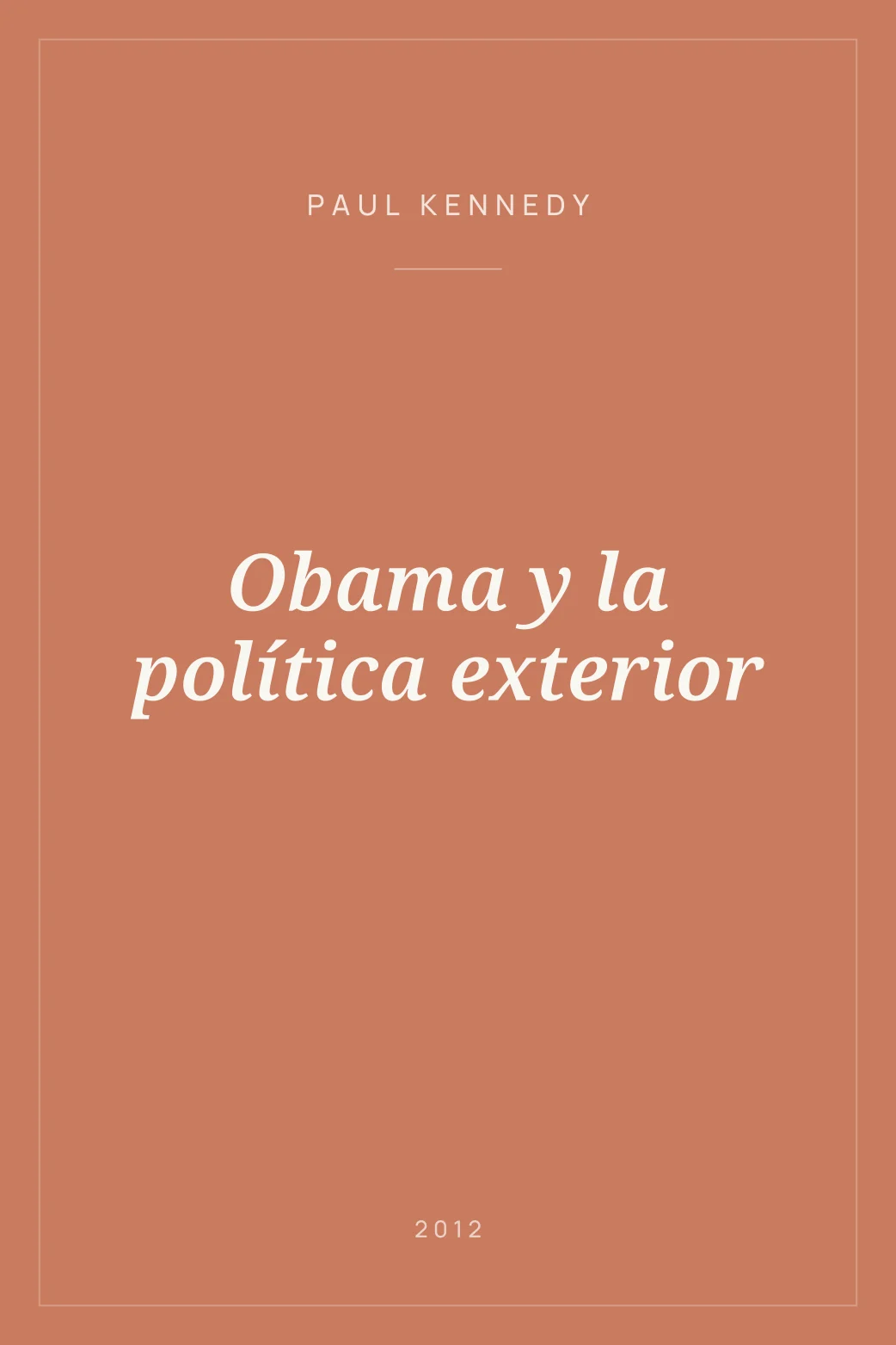 Portada de Obama y la política exterior