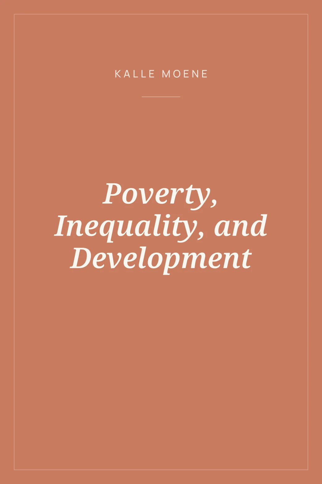 Portada de Poverty, Inequality, and Development