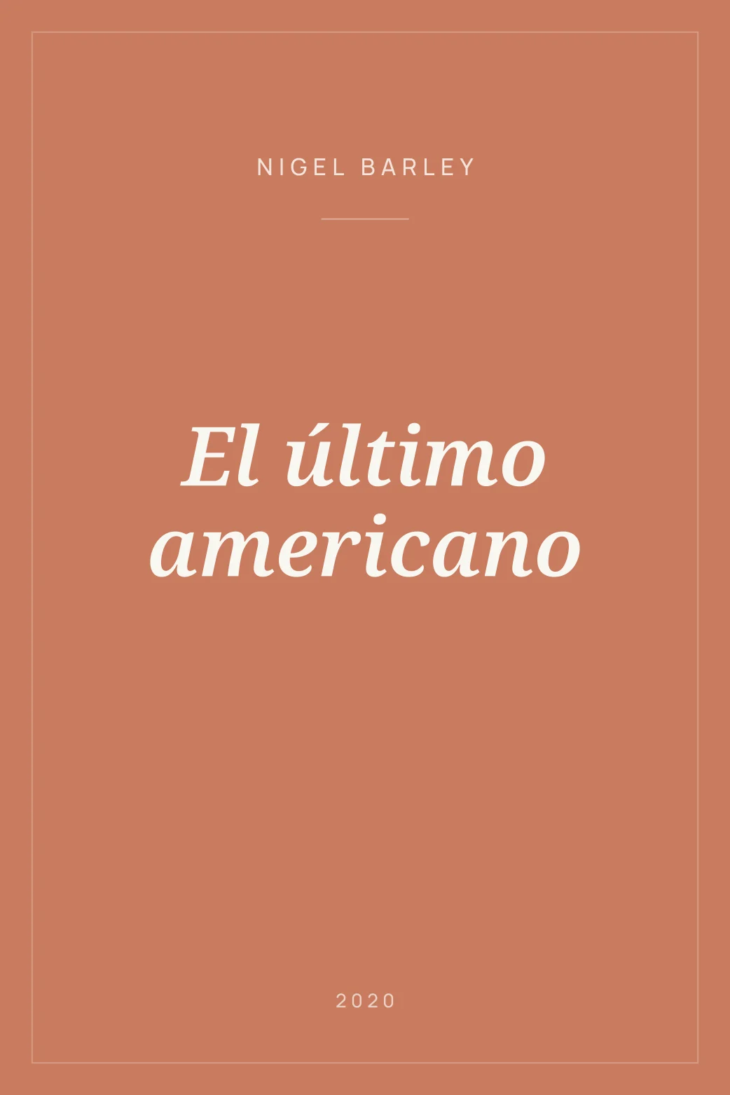 Portada de El último americano