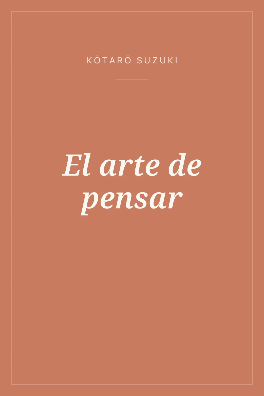Portada de El arte de pensar