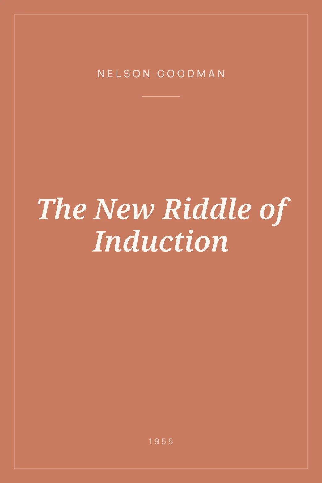 Portada de The New Riddle of Induction