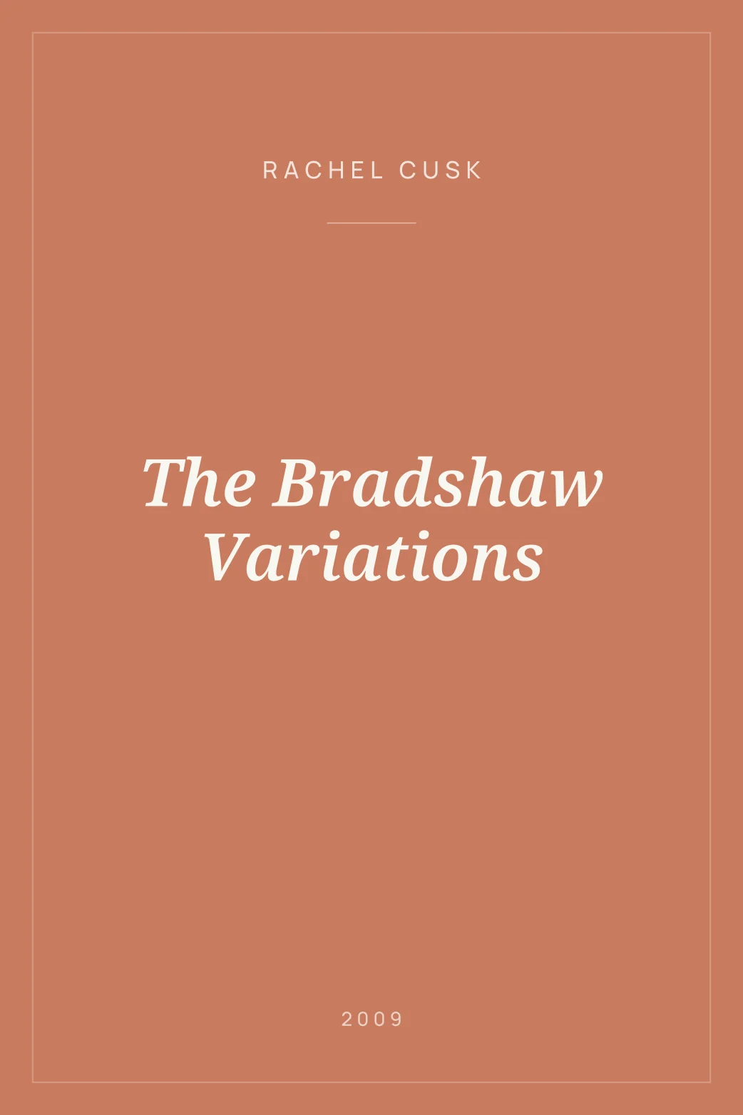 Portada de The Bradshaw Variations