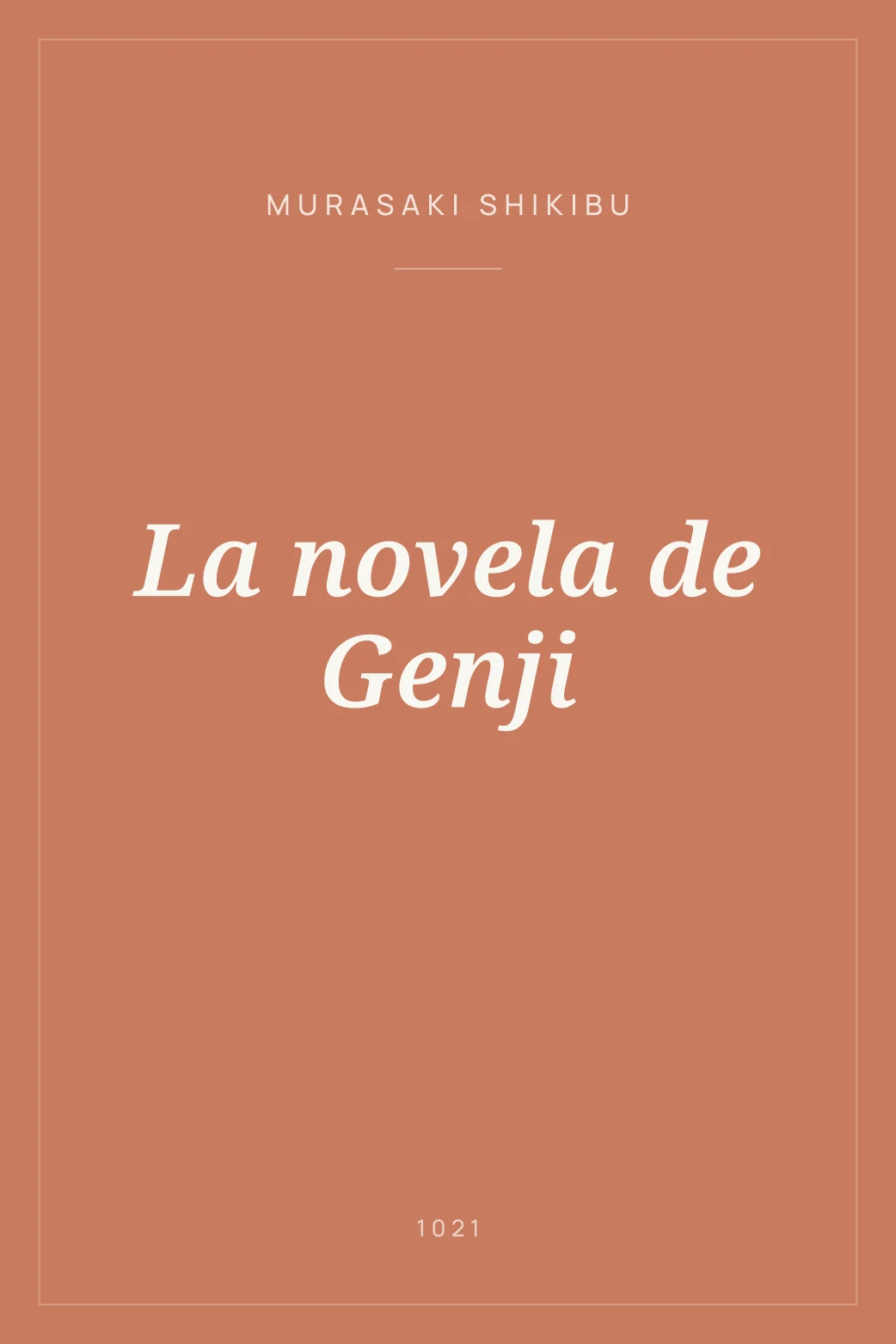 Portada de La novela de Genji