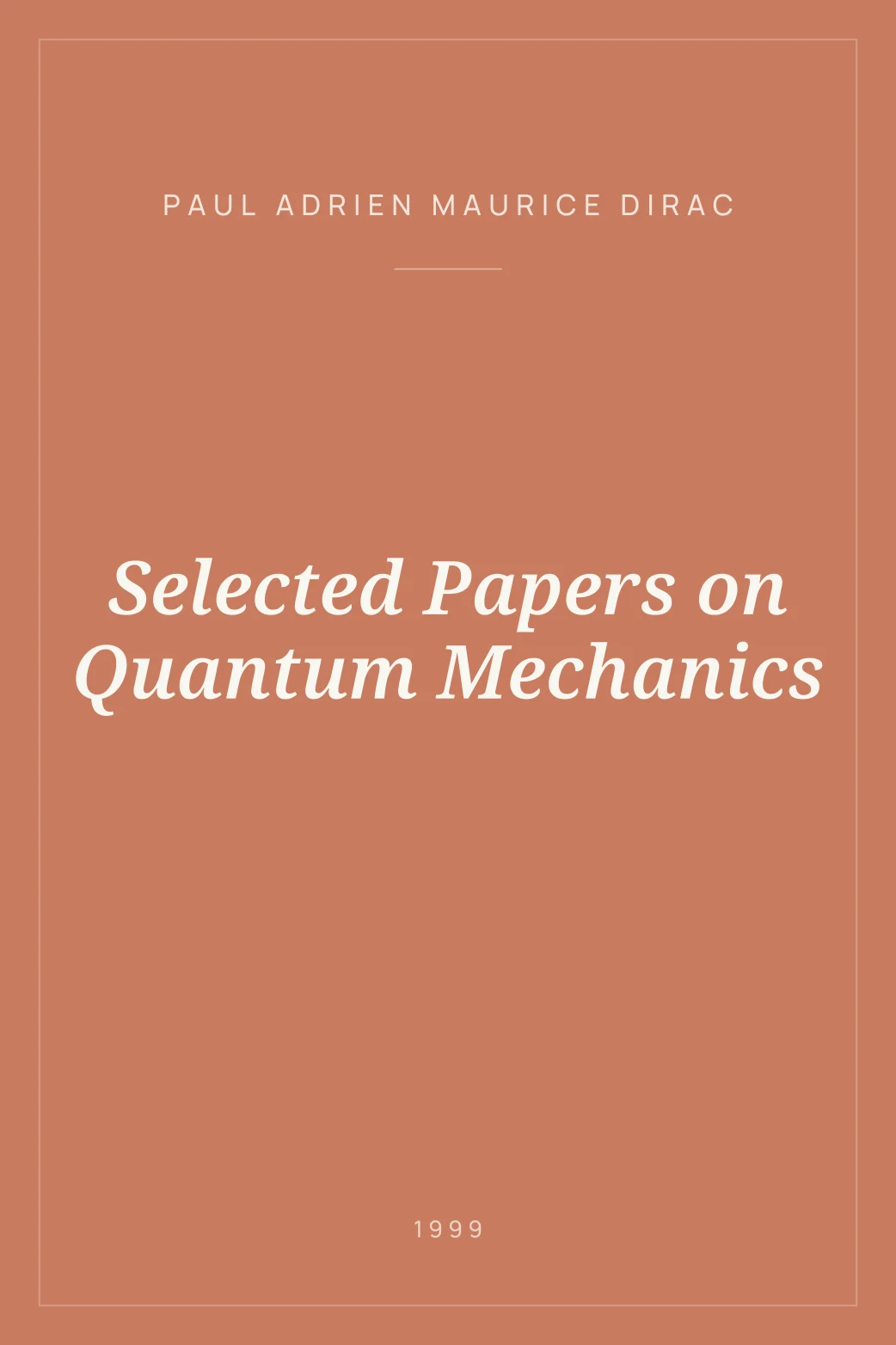 Portada de Selected Papers on Quantum Mechanics