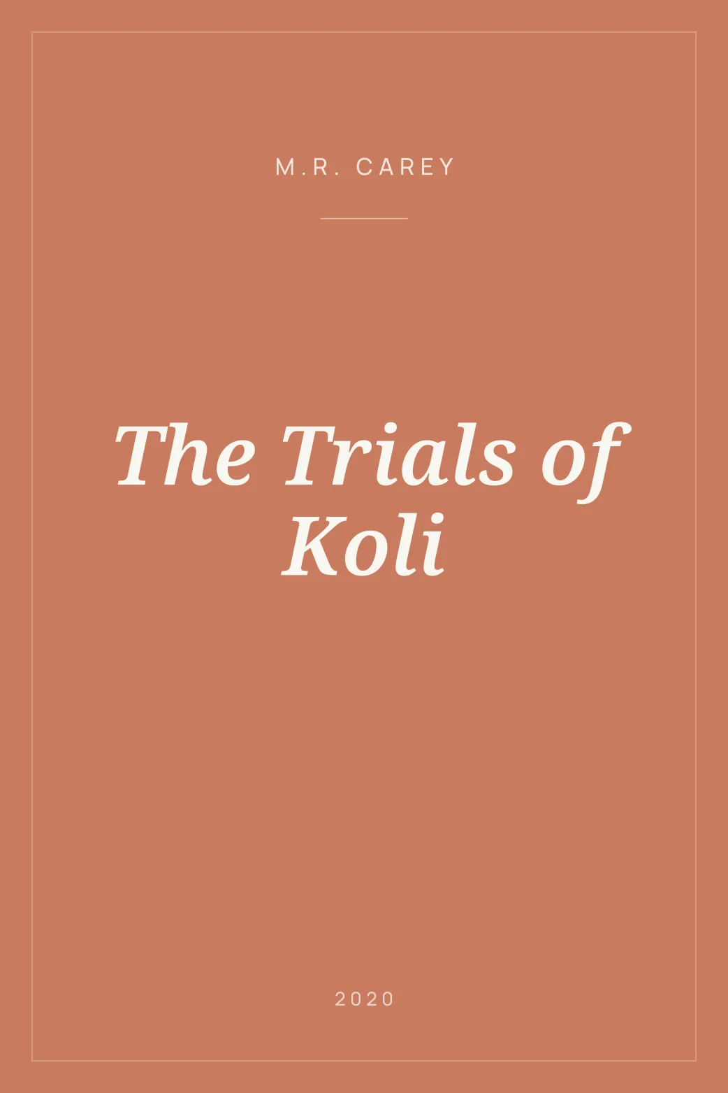 Portada de The Trials of Koli
