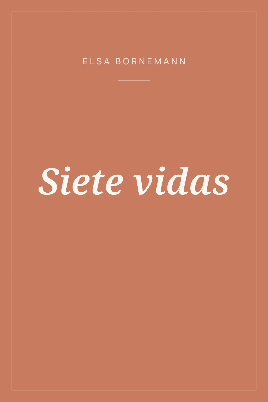Portada de Siete vidas