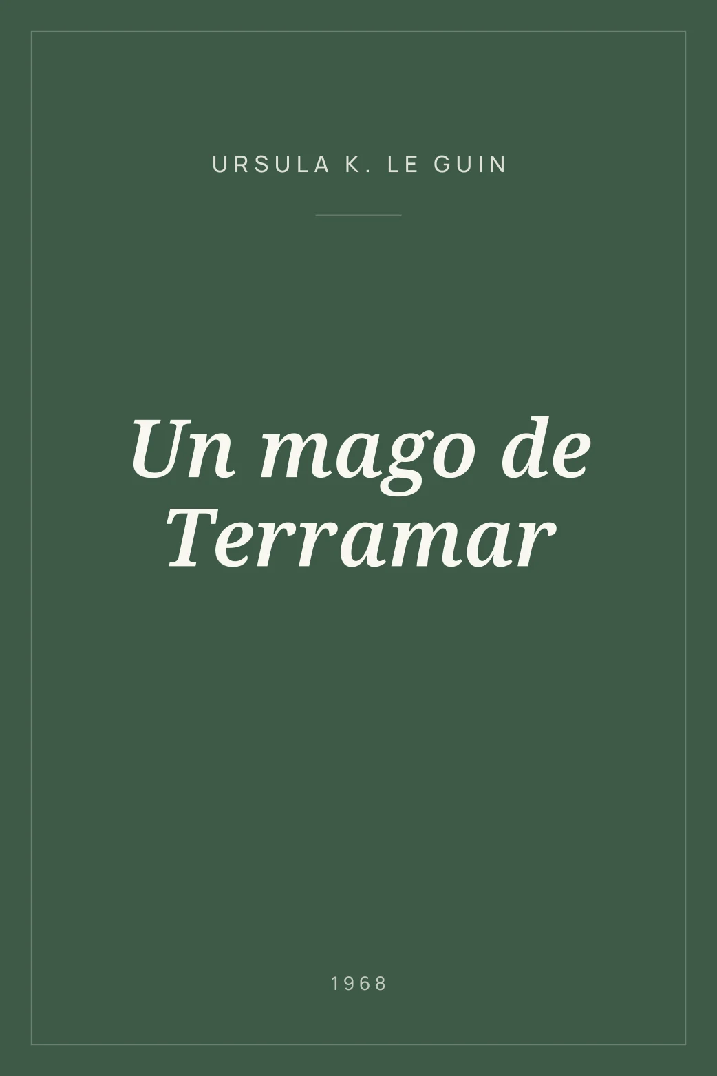 Portada de Un mago de Terramar