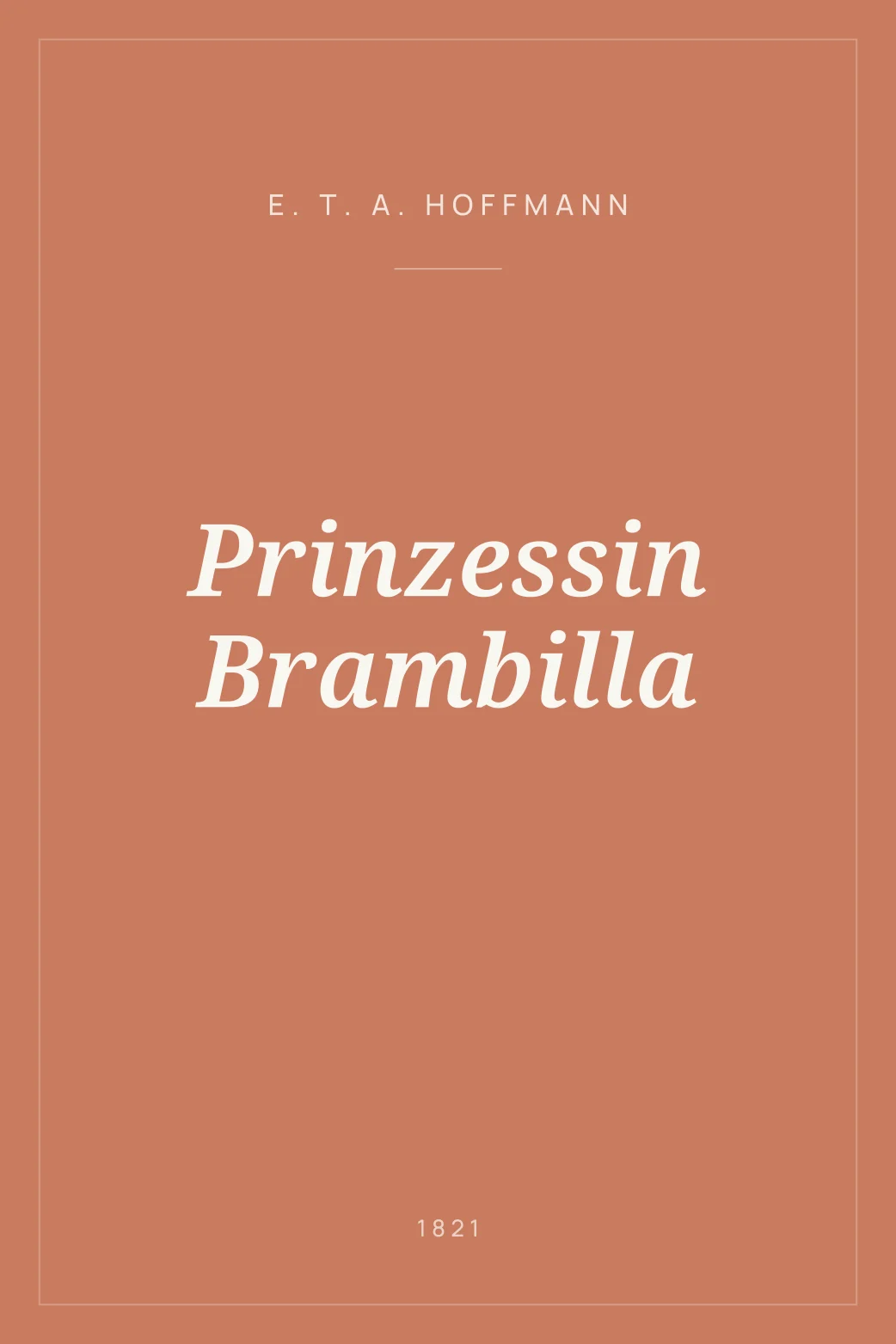 Portada de Prinzessin Brambilla