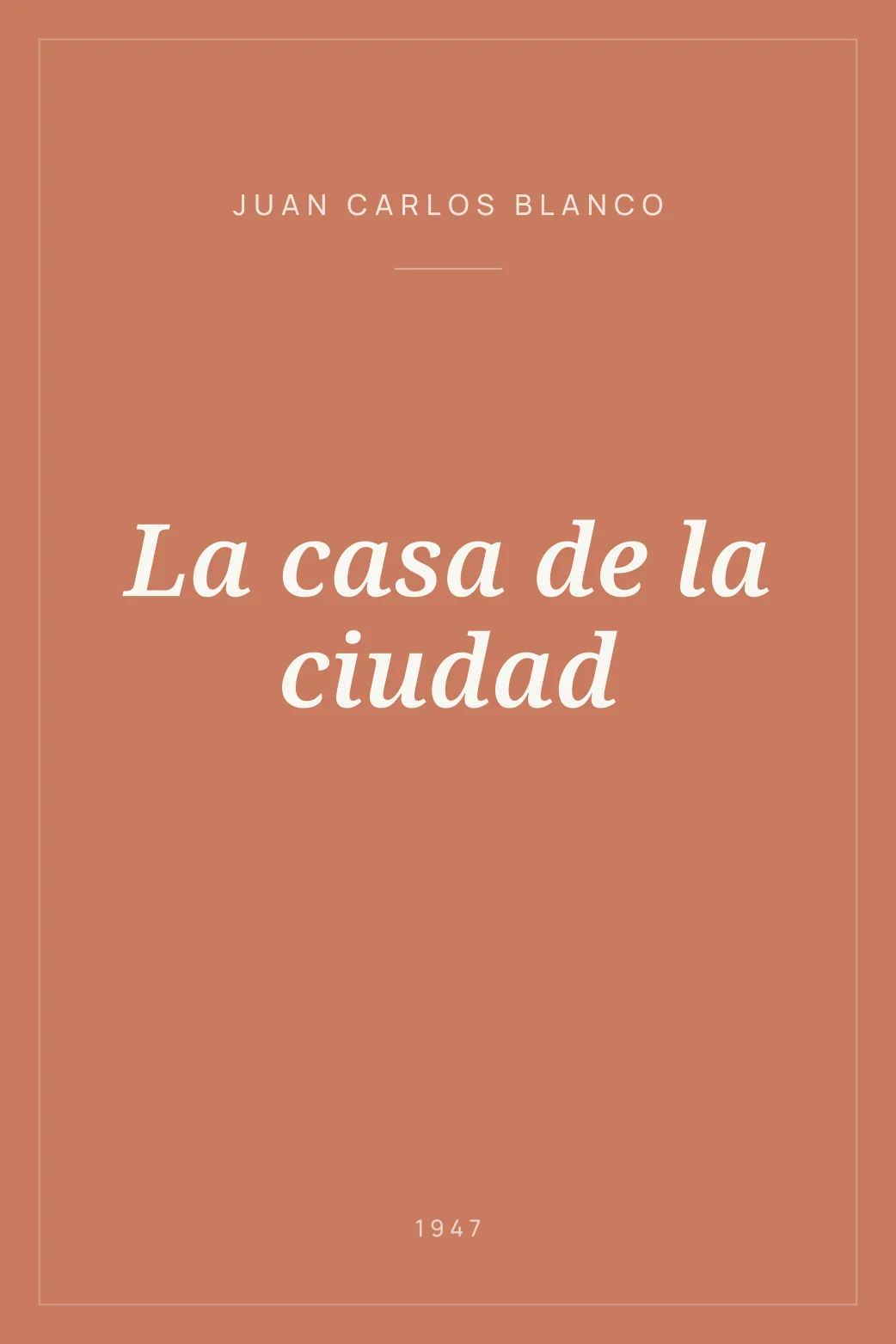 Portada de La casa de la ciudad