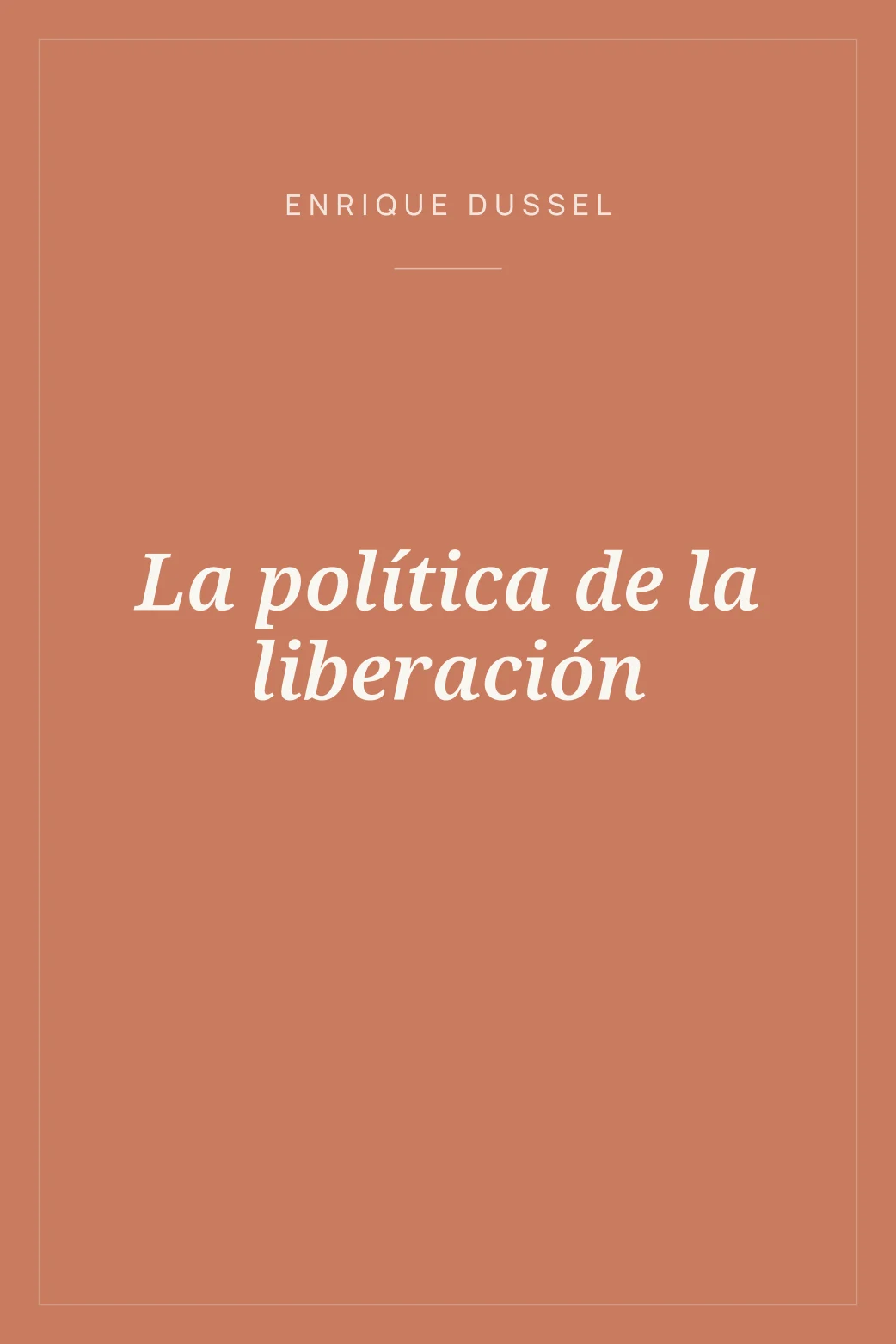 Portada de La política de la liberación