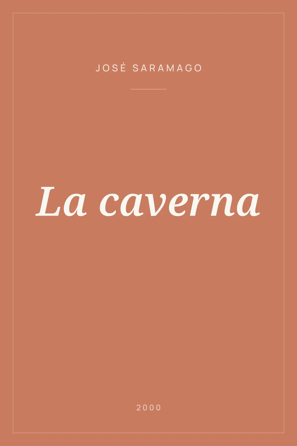 Portada de La caverna