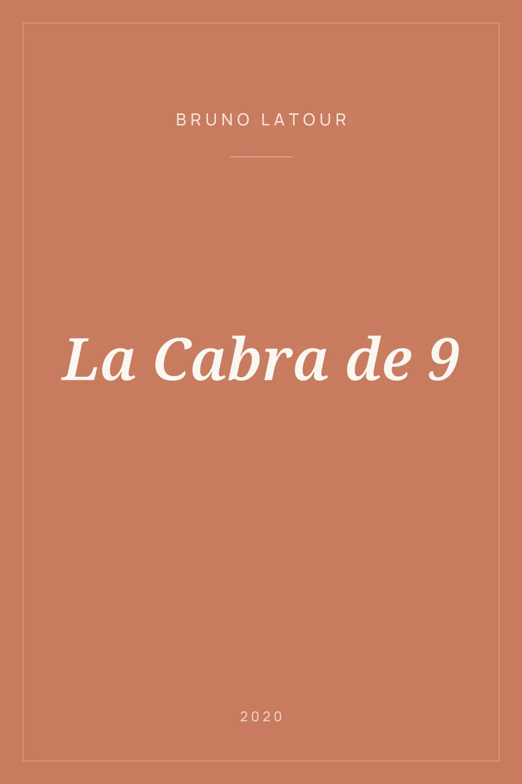 Portada de La Cabra de 9