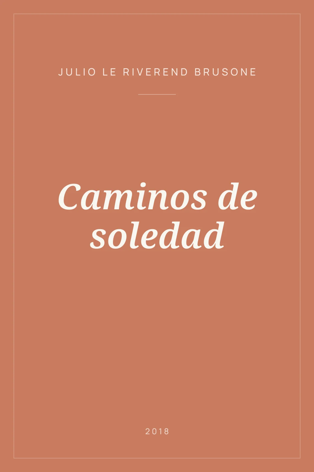 Portada de Caminos de soledad