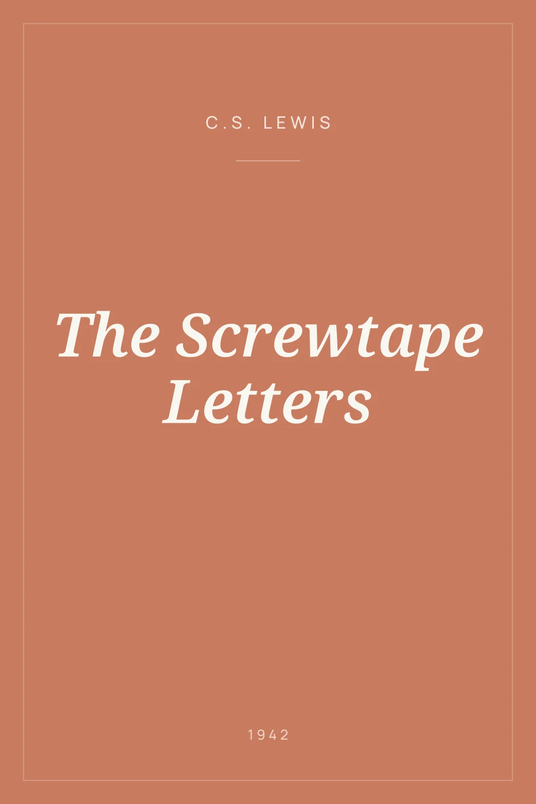Portada de The Screwtape Letters
