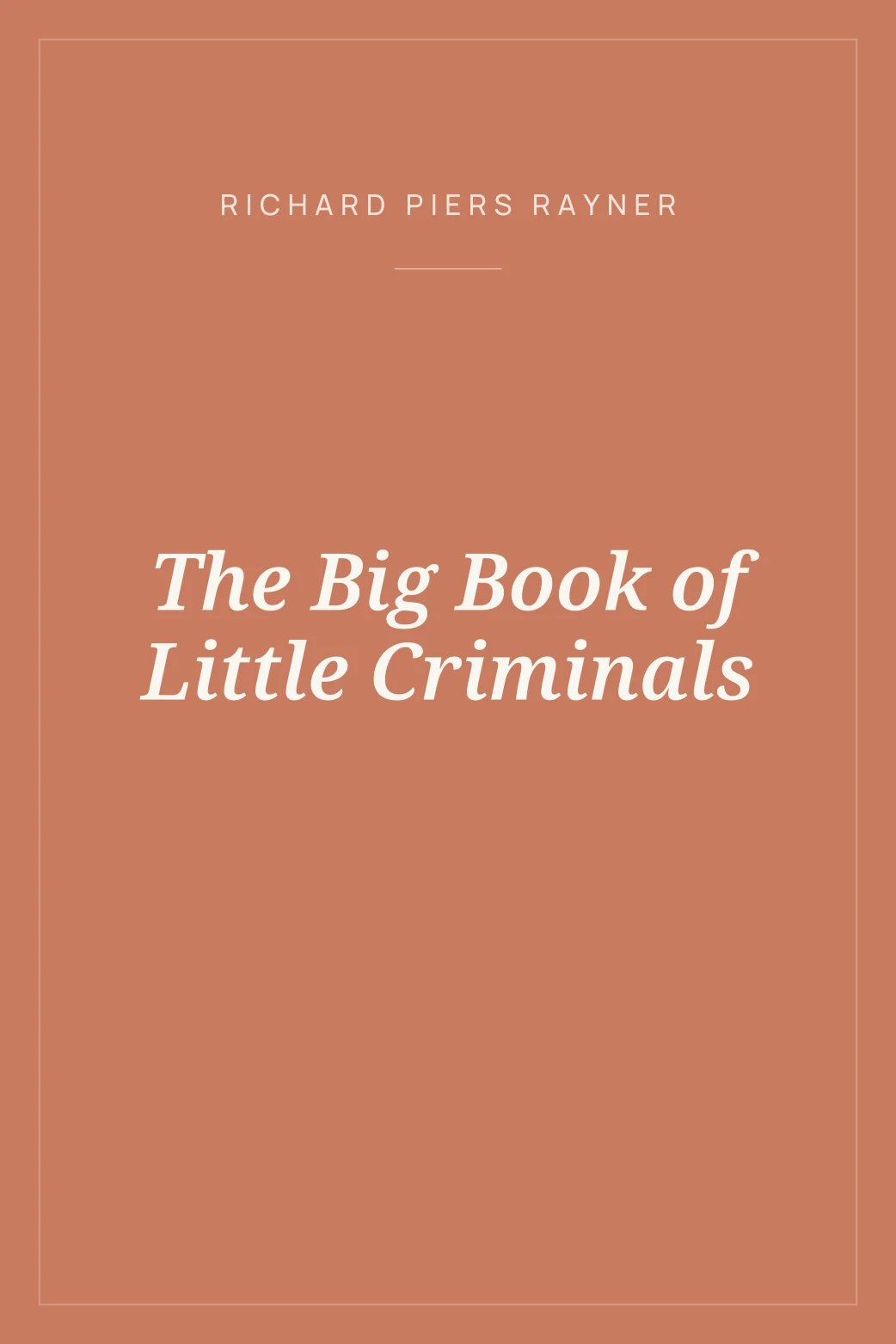 Portada de The Big Book of Little Criminals