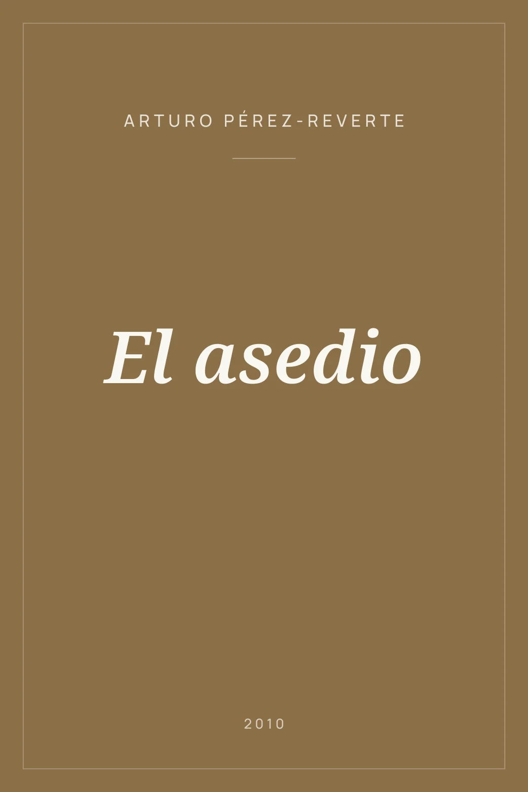 Portada de El asedio