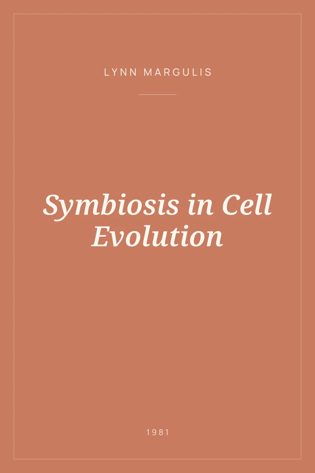 Portada de Symbiosis in Cell Evolution