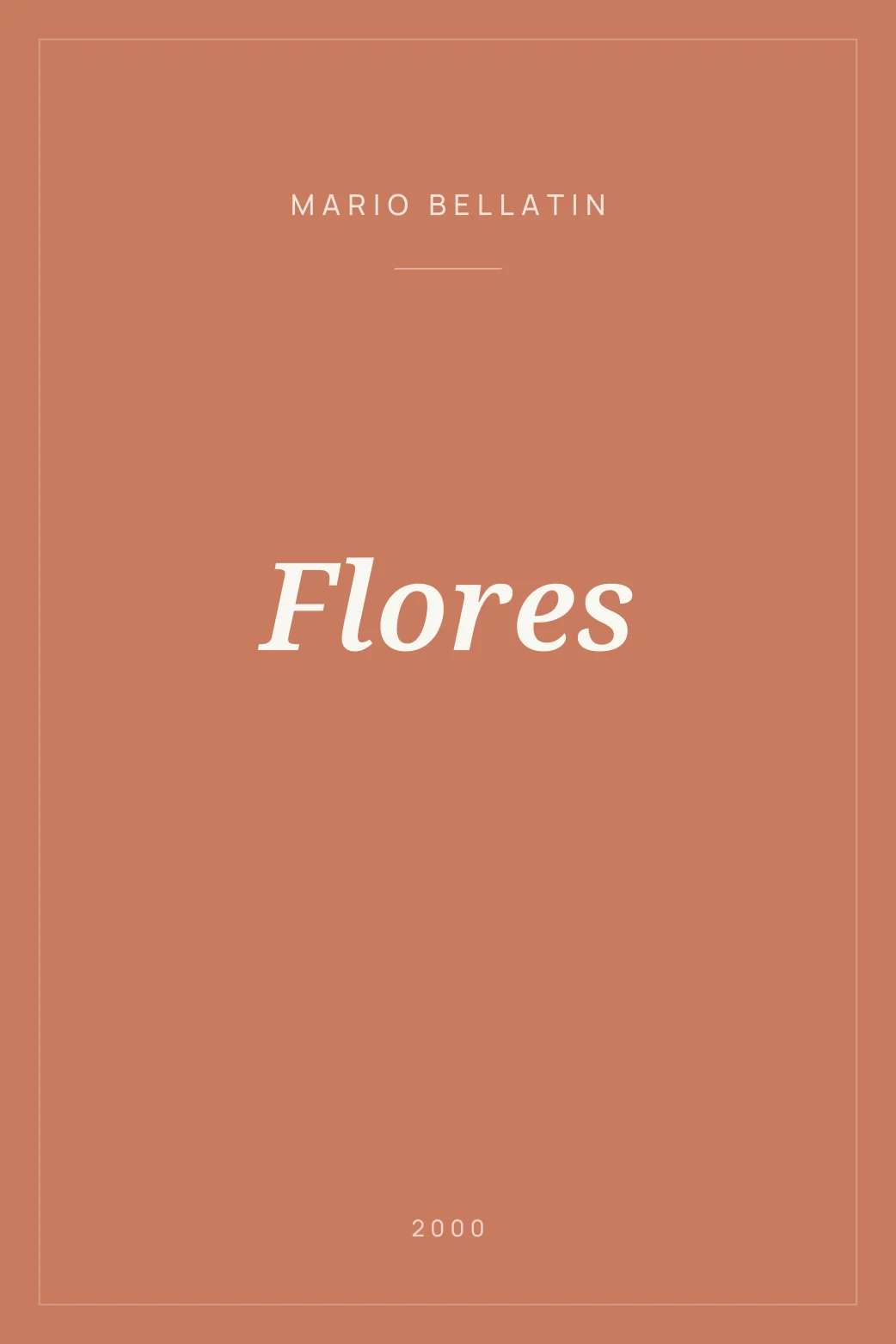 Portada de Flores