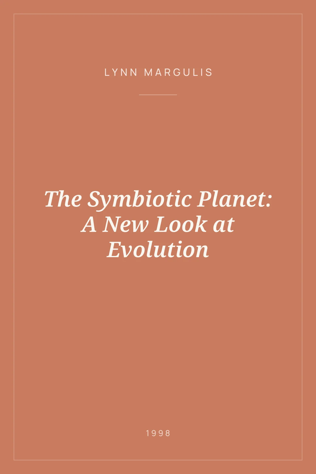 Portada de The Symbiotic Planet: A New Look at Evolution