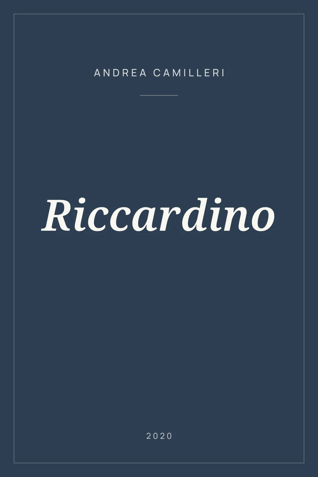 Portada de Riccardino