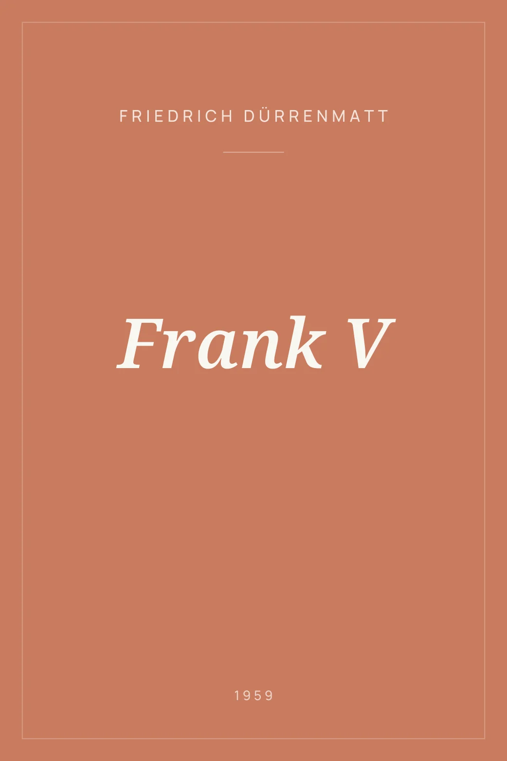 Portada de Frank V