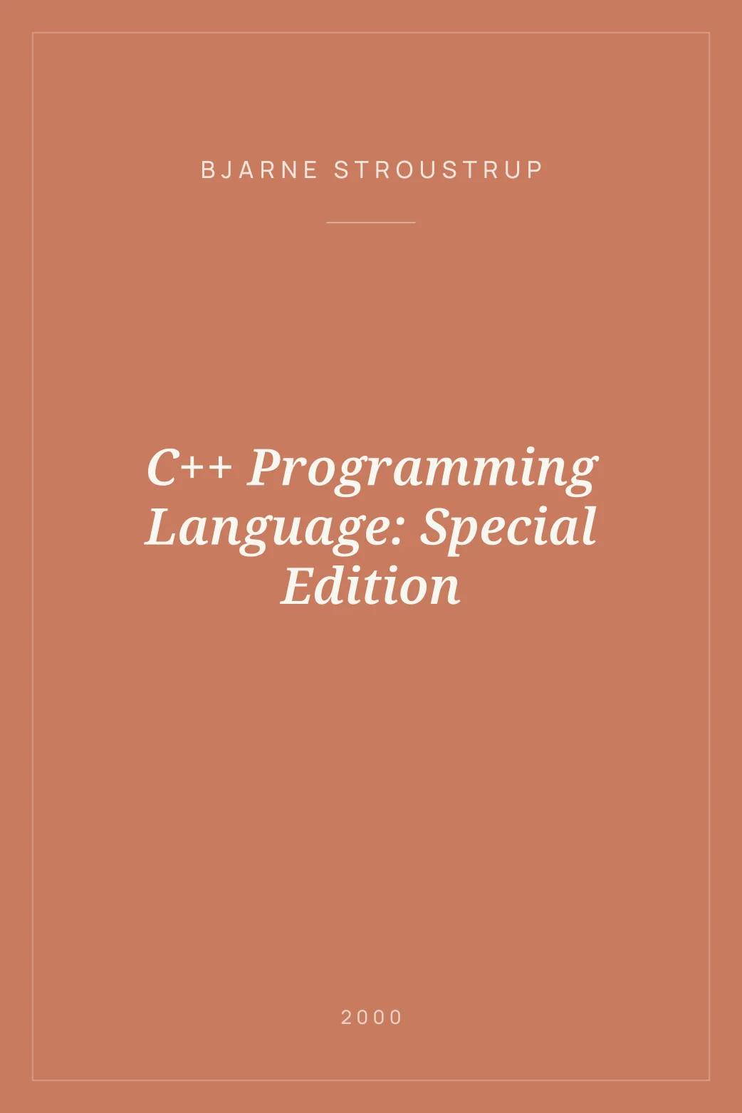 Portada de C++ Programming Language: Special Edition