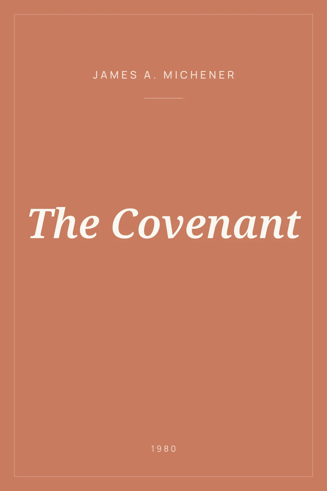 Portada de The Covenant