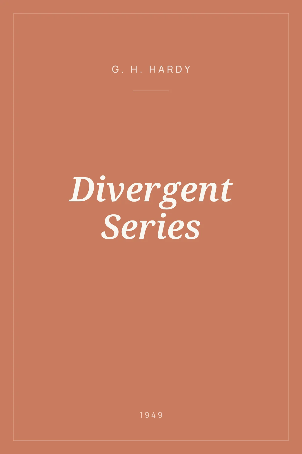 Portada de Divergent Series