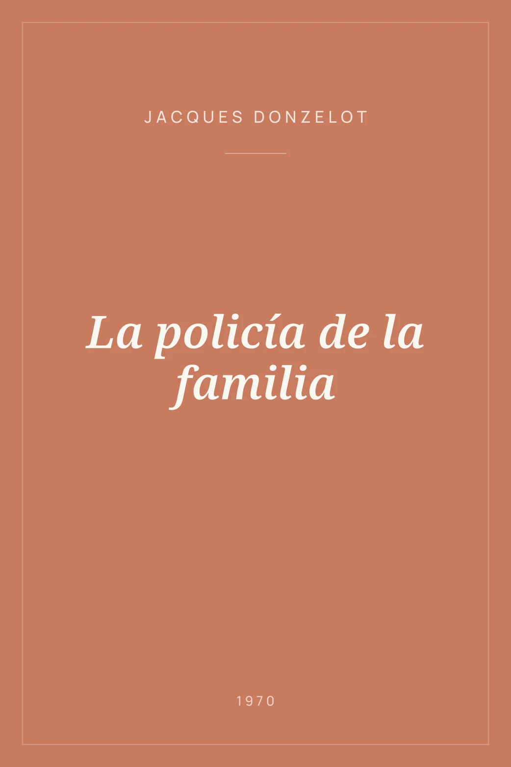 Portada de La policía de la familia